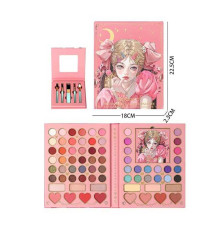 Косметика LK 5146 (96) тіні, хайлайтер, рум’яна, бронзер, дзеркало, пензлики, в коробці