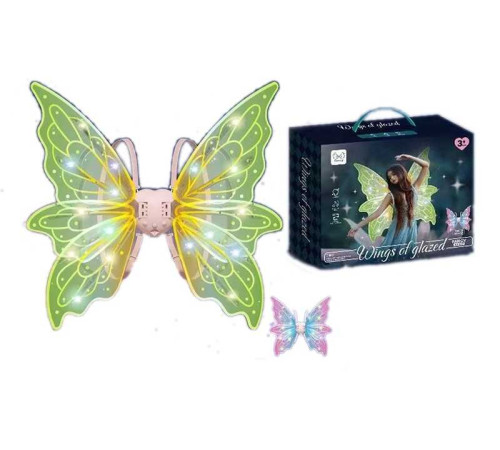 Крила 842 (24) довжина 65см, підсвічування, мелодія, 2 режими роботи, ремінці, в коробці