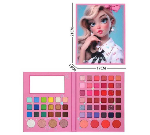 Набір косметики LK 5161 (72/6) тіні для повік, рум’яна, люстерко, в коробці