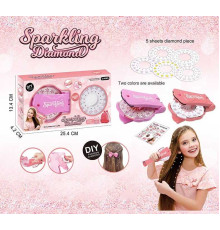Прикраси для волосся 861-2 (144/2) машинка для приклеювання страз, 5 видів страз, в коробці