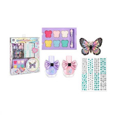 Набір косметики ZR 38 C (96/2) тіні, 2 лаки для нігтів, баф, наліпки, в коробці