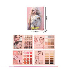 Косметика IG 3096 (96/8) палетка-книжка, тіні для повік, рум’яна, контуринг, хайлайтери, в коробці