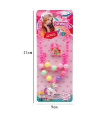 Набір прикрас F 2-55 (960/2) намисто, кільце, браслет, прикраса-єдиноріг, у пакеті