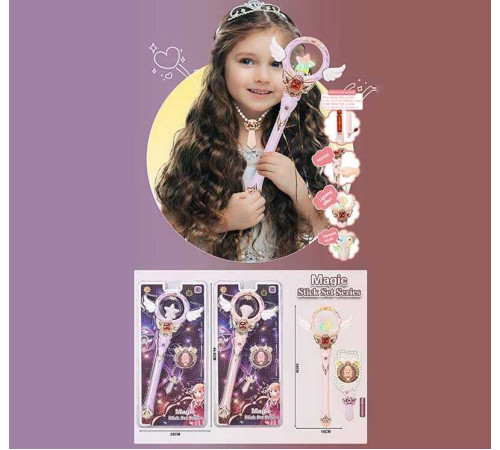 Музична паличка 608 A 328 (120/2) 2 види, звуковий ефект, підсвічування, довжина - 33 см, у слюді