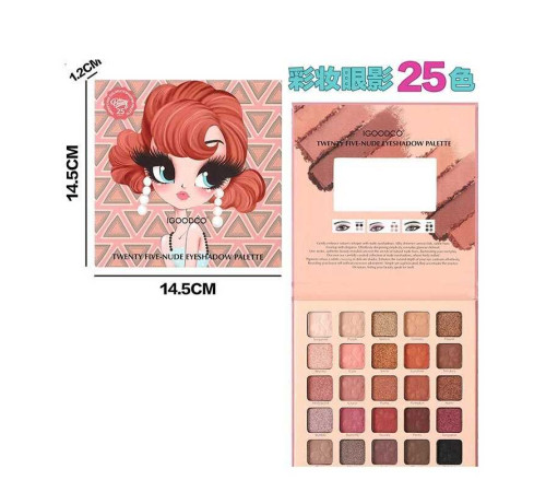 Косметика IG 3115 (192) 25 кольорів тіней, у коробці