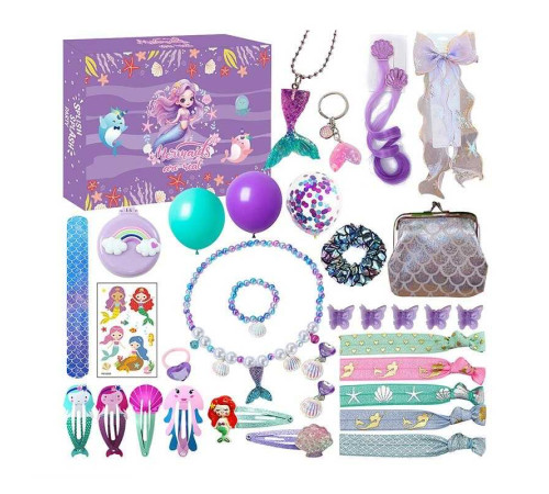 Адвент-календар XT 95-1 (36) 24 віконця, прикраси, аксесуари, в коробці