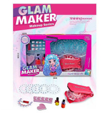 Набір прикрас FX 680-8 (72/2) лак для нігтів, накладні нігті, інструмент для створення зачісок, стрази, пилочка, в коробці