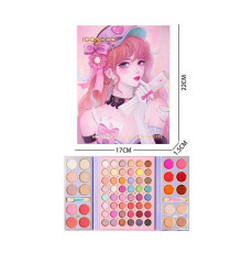 Косметика LK 5153 (96) тіні, аплікатор, хайлайтер, рум’яна, помади для губ, консилер, контуринг, в коробці