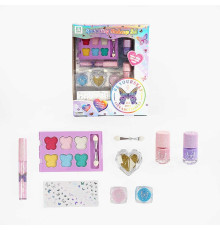 Набір косметики ZR 38 D (96/2) тіні, 2 лаки для нігтів, блиски для губ, наліпки, в коробці