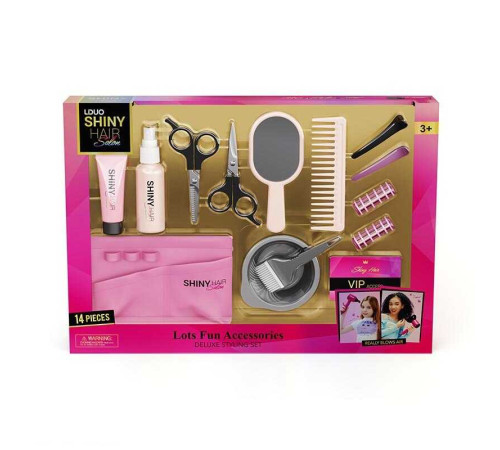 Набір перукаря 626020 (18) 13 елементів, ножиці, люстерко, гребінець, набір для фарбування, заколки, кишеня для інструментів, в коробці