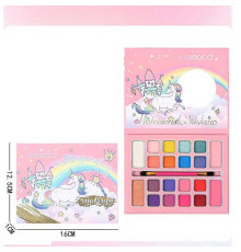 Косметика LK 5065 (192/16) 16 кольорів тіней, пензлик, дзеркальце, рум’яна, контуринг, в коробці