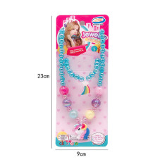 Набір прикрас F 2-58 (600/2) намисто, браслет, прикраса-єдиноріг, у пакеті