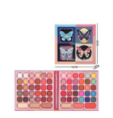 Косметика IG 3097 (144) 60 кольорів тіней, рум’яна, контуринг, дзеркальце, в коробці