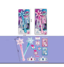 Музична паличка 608 A 33 (100/2) 2 кольори, діадема, звуковий ефект, підсвічування, довжина - 35 см, у слюді