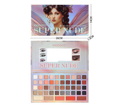 Косметика IG 3033 (144/12) 40 кольорів тіней, рум’яна, контуринг, дзеркальце, в коробці