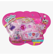 Косметика 557 I-20 (288/2) тіні для повік, помади, шпильки та резинка для волосся, аплікатор, на листі