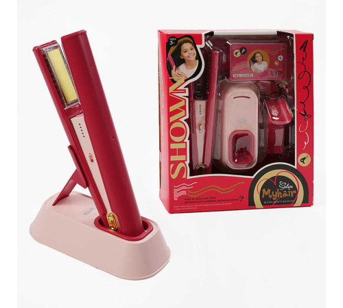 Набір перукаря 2805-3 (72/2) підсвічування, звуки, функціональний стайлер з підставкою, картка, в коробці