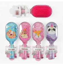 Щітка для волосся C 57913 (360) 4 види, “Тваринка”, ВИДАЄТЬСЯ ТІЛЬКИ МІКС ВИДІВ