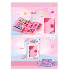 Набір косметики M 636 (48/2) тіні, глітери, помади, блиски для губ, рум’яна, лаки, пензлі, дзеркальце, в коробці