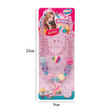 Набір прикрас F 2-59 (600/2) намисто, браслет, прикраса-єдиноріг, в пакеті