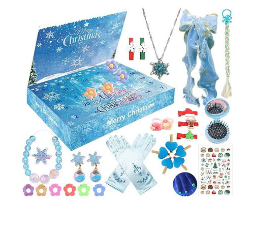 Адвент-календар XT 98 (36) 24 віконця, прикраси, аксесуари, в коробці