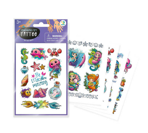гр Набір дитячих тимчасових татуювань "На хвилях" 301103 (48) "Dodo"