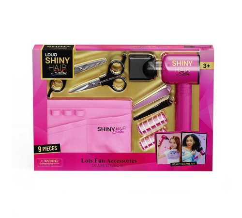 Набір перукаря 626009 (24) функціональний фен, насадка, ножиці, заколки, бігуді, накладна кишеня, в коробці