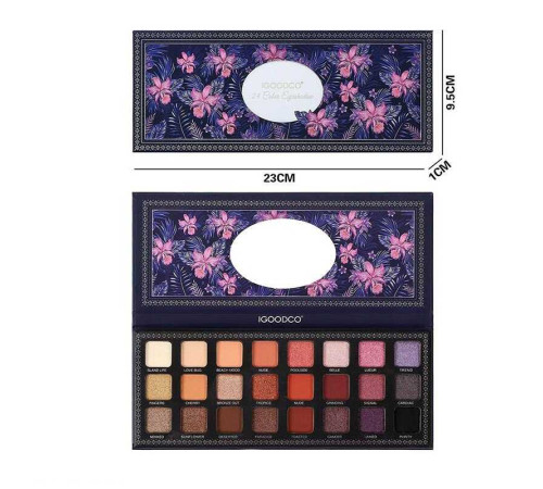 Косметика IG 3686 (144) 24 кольори тіней, у коробці