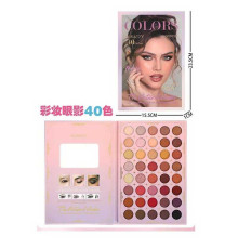 Косметика IG 3077 (144) палетка тіней, 40 кольорів, дзеркальце, в плівці