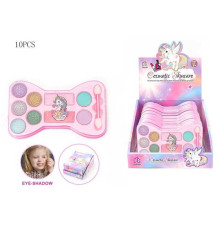 Косметика 2625 C (36/2) ЦІНА ЗА 10 ШТУК В БЛОЦІ, тіні для повік, глітер, аплікатор, в коробці