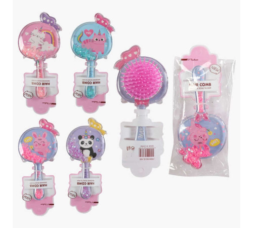 Щітка для волосся C 71790 (360) прозорий корпус з блискітками, в пакеті, ВИДАЄТЬСЯ ТІЛЬКИ МІКС ВИДІВ Щітка для волосся C 71790 (360) прозорий корпус з блискітками, в пакеті, ВИДАЄТЬСЯ ТІЛЬКИ МІКС ВИДІВ