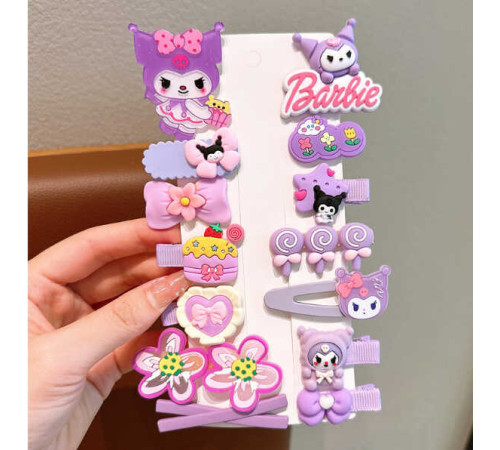 Набір шпильок для волосся C 71046 (500) герой, 14 штук на листі, в пакеті