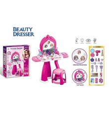 Трюмо 922-227 (12) 37 елементів, розмір: 60.5х27.5х74 см, висота стільчика: 21 см, проєкція, звуки, підсвічування, аксесуари, в коробці