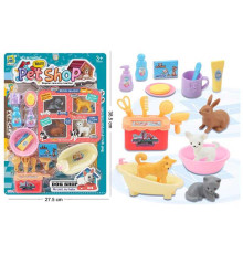 Набір тварин 666-52 (72/2) 4 улюбленця, аксесуари, на листі