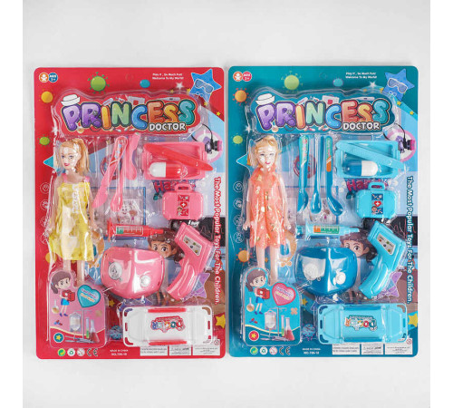 Набір лікаря 706-18 (96/2) 2 кольори, лялька, 11 елементів, на листі – в наличии! Купите сейчас у KAZKOVA
