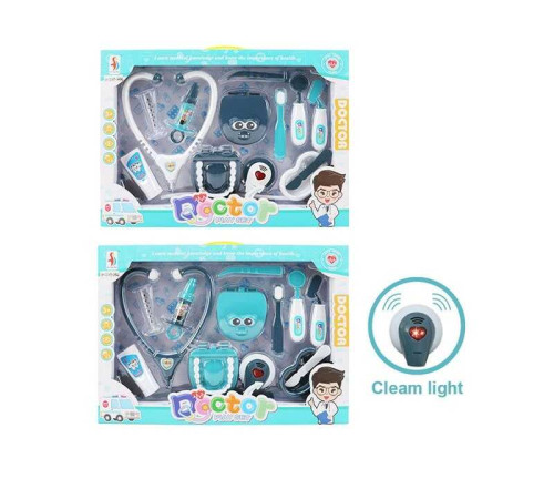 Набір лікаря SD 169-285 A (48/2) 2 види, 9 елементів, щелепи, стетоскоп на батарейках, в коробці – в наличии! Купите сейчас у KAZKOVA