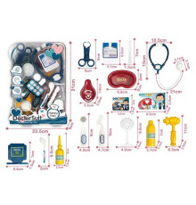 Набір лікаря 8805-1 (36) стетоскоп, медичне приладдя, муляжі ліків, в слюді