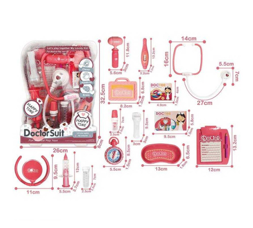 Набір лікаря 8806 A-2 (36) підсвічування, звук серцебиття, медичне приладдя, муляжі ліків, в слюді – в наличии! Купите сейчас у KAZKOVA