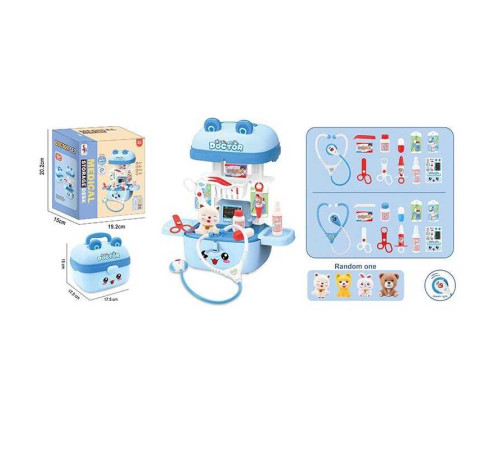 Набір лікаря SD 169-299 (48) стетоскоп, підсвічування, звук серцебиття, 1 фігурка, медичне приладдя, у боксі, в коробці – в наличии! Купите сейчас у KAZKOVA