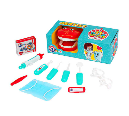 гр Набір стоматолога 7341 (10) "Technok Toys", 11 елементів, щелепа, маска, окуляри, бейдж, інструменти, в коробці – в наличии! Купите сейчас у KAZKOVA гр Набір стоматолога 7341 (10) "Technok Toys", 11 елементів, щелепа, маска, окуляри, бейдж, інструменти, в коробці – в наличии! Купите сейчас у KAZKOVA