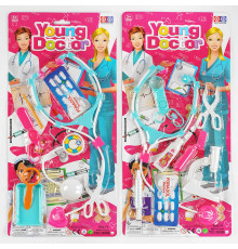 Набір лікаря 368 В-22 (360/2) 2 види, стетоскоп, тонометр, операційні приладдя, пігулки, термометр, на листі