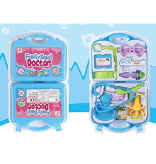Набір лікаря 528 D-1 (96/2) стетоскоп, операційне приладдя, пластир та наліпки, пігулки, окуляри, шприц, у валізі