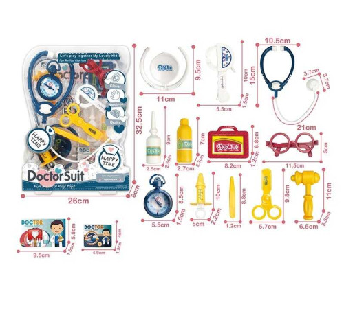 Набір лікаря 8806-1 (36) медичне приладдя, муляжі ліків, окуляри, у слюді – в наличии! Купите сейчас у KAZKOVA