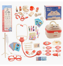 Набір лікаря HZ 888 B (48/2) стетоскоп, термометр, ліхтарик на батарейках, підсвітка, шприц, окуляри для лікаря, аксесуари, в коробці