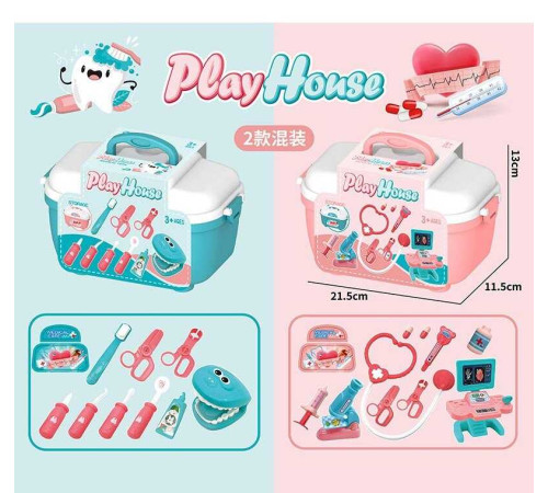 Набір лікаря 828-13 (72/2) 2 види, 10 елементів, у боксі – в наличии! Купите сейчас у KAZKOVA