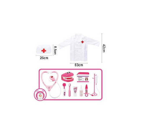 Набір лікаря SD 169-240 (16) халат, шапочка, щелепа, стетоскоп, підсвічування, медичне приладдя, у пакеті – в наличии! Купите сейчас у KAZKOVA