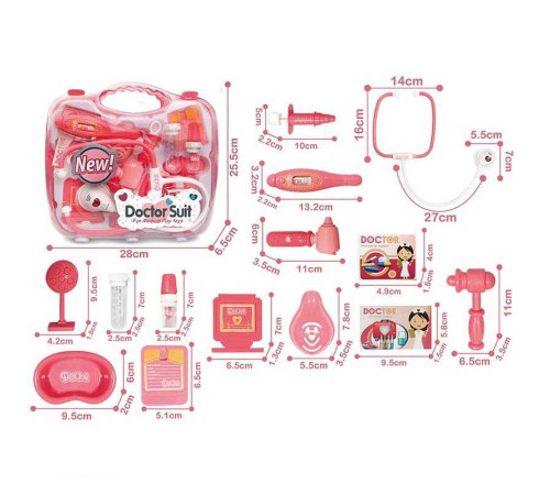 Набір лікаря 8807 A10 (36/2) ШТРИХ=02553 стетоскоп, інструменти, муляжі упаковок з ліками, бейджик пацієнта, у валізі – в наличии! Купите сейчас у KAZKOVA