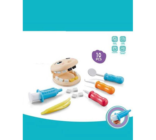Набір стоматолога QY 851 (48/2) 10 елементів, пацієнт, знімні зуби, інструменти, у пакеті – в наличии! Купите сейчас у KAZKOVA