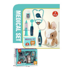 Набір ветеринара 832-194 (36/2) кролик, висота 15 см, в коробці