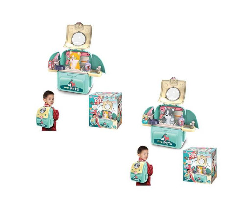 Рюкзачок 008-967 (16) “Грумінг салон”, тваринка, аксесуари, полички, в коробці – в наличии! Купите сейчас у KAZKOVA